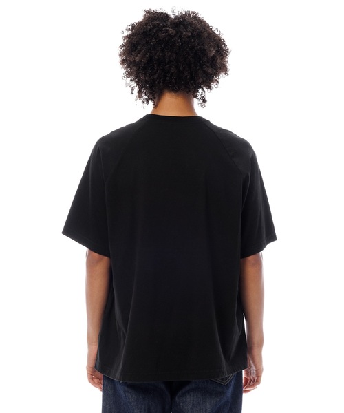 DAILY STANDARD by SANDINISTA(デイリースタンダードバイサンディニスタ)の「Cadet American Cotton Easy Fit Raglan Tee / アメリカコットン使用イージーフィットラグランTシャツ(Tシャツ/カットソー・メンズ・チャコール/ホワイト/ブラウン/ブラック・SMALL/MEDIUM/LARGE)」の22枚目の写真