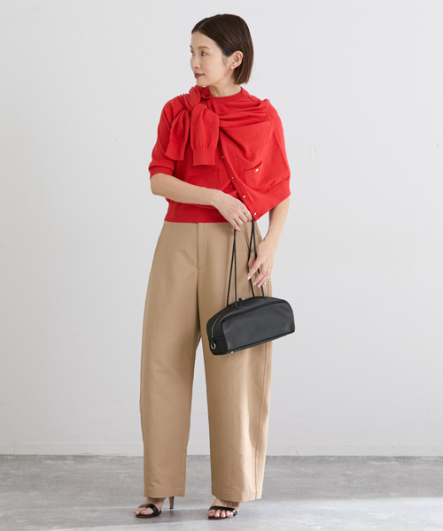 IENA（イエナ）の「《アンサンブル対応/新色あり/追加2》PARIGI カーディガン（カーディガン/ボレロ・レディース・ネイビー/レッド/ライトグレー/ブラック・FREE）」の8枚目の写真