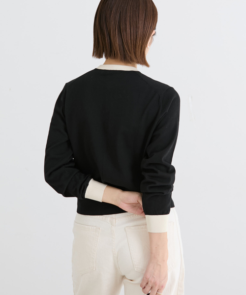 IENA（イエナ）の「《アンサンブル対応/新色あり/追加2》PARIGI カーディガン（カーディガン/ボレロ・レディース・ネイビー/レッド/ライトグレー/ブラック・FREE）」の10枚目の写真