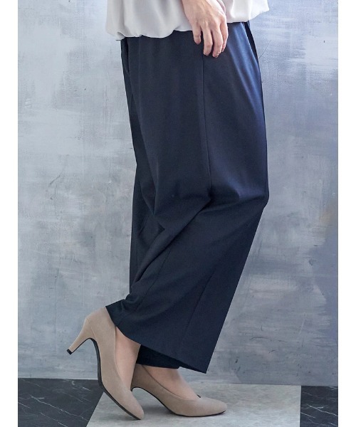 Re-J&SUPURE（リジェイアンドスプル）の「【大きいサイズ】【ストレッチツイル】ワイドパンツ(セットアップ可)（スラックス・レディース・ベージュ/ネイビー/ブラック/グレー・XX-LARGE/XXX-LARGE/XXXX-LARGE）」の19枚目の写真
