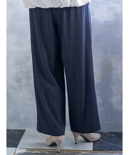 Re-J&SUPURE（リジェイアンドスプル）の「【大きいサイズ】【ストレッチツイル】ワイドパンツ(セットアップ可)（スラックス・レディース・ベージュ/ネイビー/ブラック/グレー・XX-LARGE/XXX-LARGE/XXXX-LARGE）」の20枚目の写真
