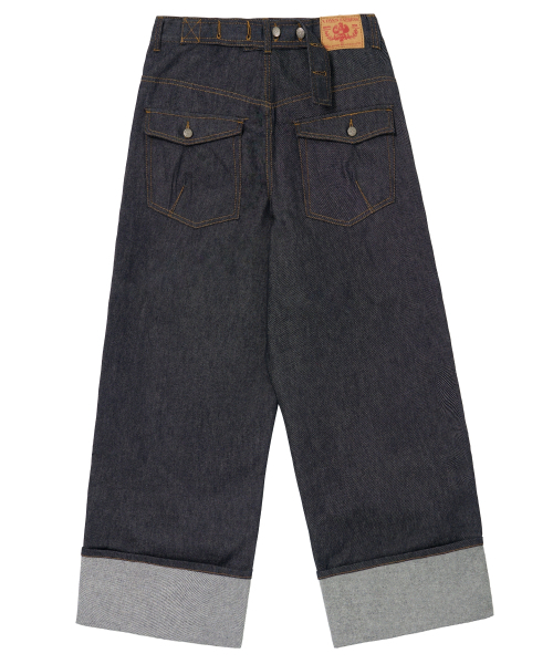 IDWS（アイドンワナセル）の「Bolly Roll Up Raw Denim Pants Indigo（デニムパンツ・レディース・その他・0/1/2）」の3枚目の写真