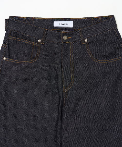 IDWS（アイドンワナセル）の「Bolly Roll Up Raw Denim Pants Indigo（デニムパンツ・レディース・その他・0/1/2）」の4枚目の写真