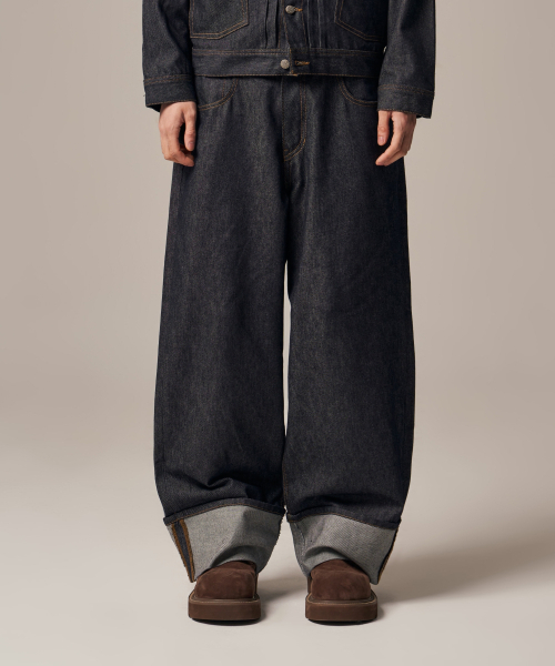 IDWS（アイドンワナセル）の「Bolly Roll Up Raw Denim Pants Indigo（デニムパンツ・レディース・その他・0/1/2）」の7枚目の写真