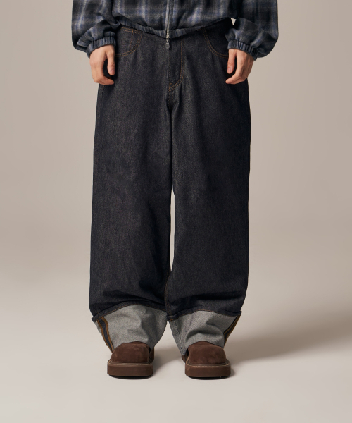 IDWS（アイドンワナセル）の「Bolly Roll Up Raw Denim Pants Indigo（デニムパンツ・レディース・その他・0/1/2）」の9枚目の写真