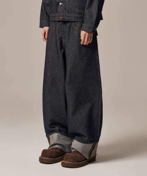 IDWS（アイドンワナセル）の「Bolly Roll Up Raw Denim Pants Indigo（デニムパンツ・レディース・その他・0/1/2）」の11枚目の写真