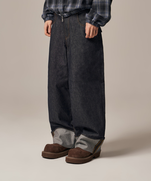 IDWS（アイドンワナセル）の「Bolly Roll Up Raw Denim Pants Indigo（デニムパンツ・レディース・その他・0/1/2）」の13枚目の写真