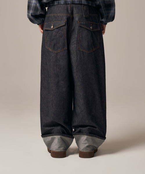 IDWS（アイドンワナセル）の「Bolly Roll Up Raw Denim Pants Indigo（デニムパンツ・レディース・その他・0/1/2）」の17枚目の写真