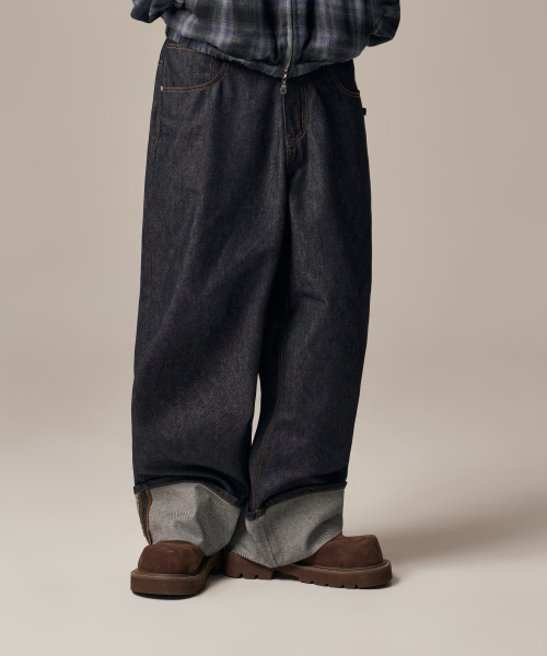 IDWS（アイドンワナセル）の「Bolly Roll Up Raw Denim Pants Indigo（デニムパンツ・レディース・その他・0/1/2）」の21枚目の写真