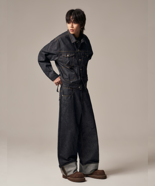 IDWS（アイドンワナセル）の「Bolly Roll Up Raw Denim Pants Indigo（デニムパンツ・レディース・その他・0/1/2）」の22枚目の写真