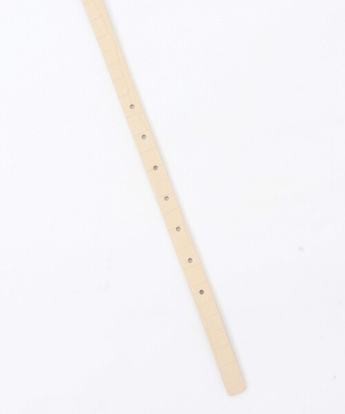 NOLLEY’S（ノーリーズ）の「クロコ型押しベルト15（ベルト・レディース・チャコールグレー/オフホワイト/ブラウン・FREE）」の7枚目の写真