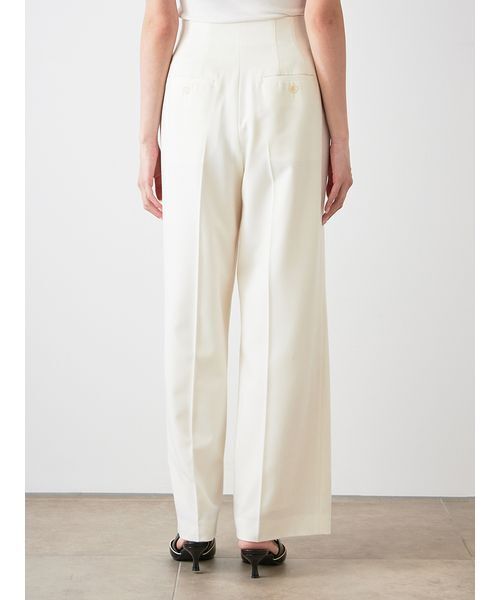 SNIDEL（スナイデル）の「Sustainableハイウエストストレートパンツ（スラックス・レディース・ネイビー/アイボリー/グレー・0/1）」の11枚目の写真