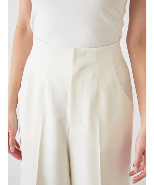 SNIDEL（スナイデル）の「Sustainableハイウエストストレートパンツ（スラックス・レディース・ネイビー/アイボリー/グレー・0/1）」の13枚目の写真