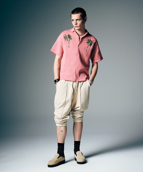glamb（グラム）の「Resort Beads Shirt / リゾートビーズシャツ（シャツ/ブラウス・メンズ・ブラック/ベージュ/ピンク・S/M/L）」の18枚目の写真