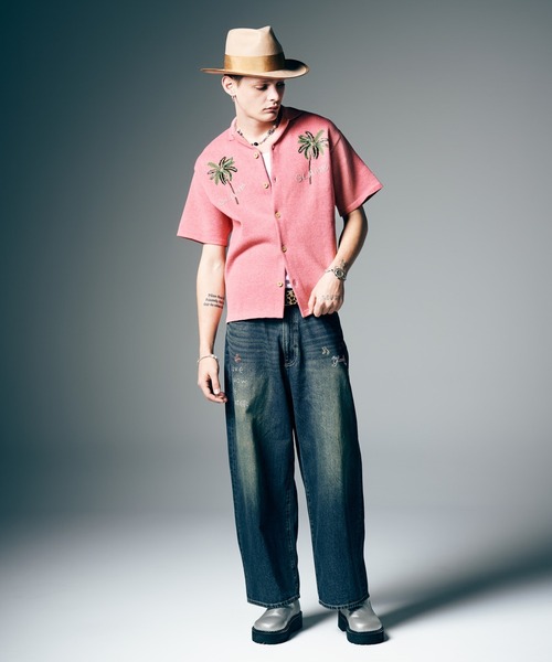 glamb（グラム）の「Resort Beads Shirt / リゾートビーズシャツ（シャツ/ブラウス・メンズ・ブラック/ベージュ/ピンク・S/M/L）」の19枚目の写真