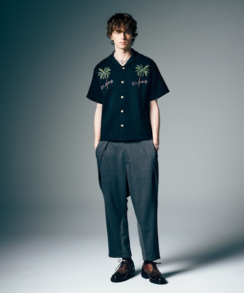 glamb（グラム）の「Resort Beads Shirt / リゾートビーズシャツ（シャツ/ブラウス・メンズ・ブラック/ベージュ/ピンク・S/M/L）」の15枚目の写真
