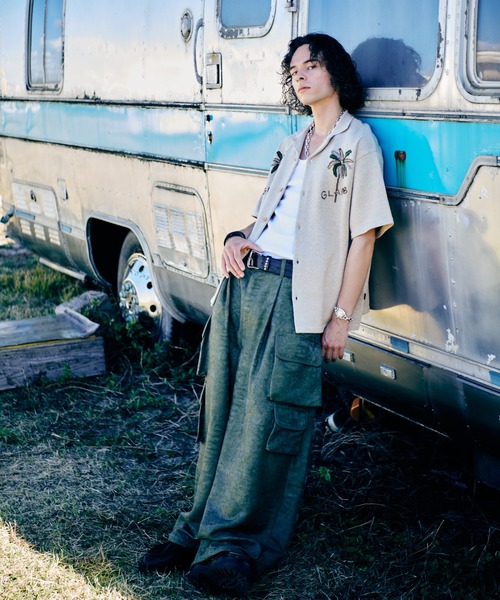 glamb（グラム）の「Resort Beads Shirt / リゾートビーズシャツ（シャツ/ブラウス・メンズ・ブラック/ベージュ/ピンク・S/M/L）」の21枚目の写真