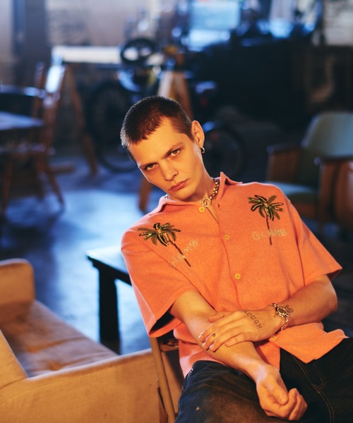 glamb（グラム）の「Resort Beads Shirt / リゾートビーズシャツ（シャツ/ブラウス・メンズ・ブラック/ベージュ/ピンク・S/M/L）」の22枚目の写真