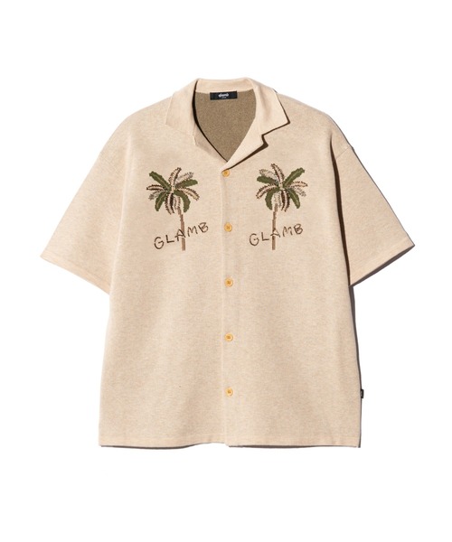 glamb（グラム）の「Resort Beads Shirt / リゾートビーズシャツ（シャツ/ブラウス・メンズ・ブラック/ベージュ/ピンク・S/M/L）」の7枚目の写真