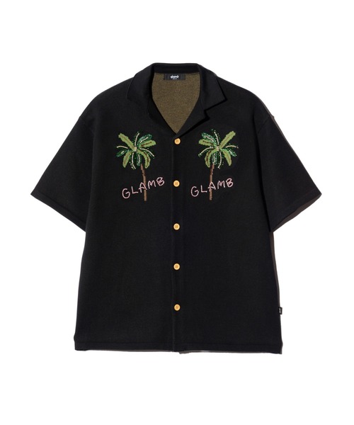 glamb（グラム）の「Resort Beads Shirt / リゾートビーズシャツ（シャツ/ブラウス・メンズ・ブラック/ベージュ/ピンク・S/M/L）」の6枚目の写真