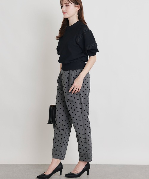 PICCIN(ピッチン)の「ケーブルパフスリーブニット(ニット/セーター・レディース・ブラック/オフホワイト・M)」の18枚目の写真