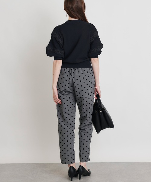 PICCIN(ピッチン)の「ケーブルパフスリーブニット(ニット/セーター・レディース・ブラック/オフホワイト・M)」の19枚目の写真