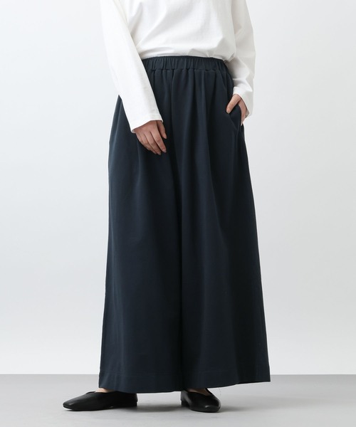 studio CLIP（スタディオクリップ）の「《natural by clip》ミニ裏毛Ｗバイオワイドパンツ[プチサイズあり]（その他パンツ・レディース・ネイビー/チャコール・FREE/PF）」の22枚目の写真