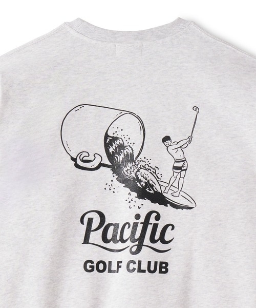 Pacific GOLF CLUB（パシフィックゴルフクラブ）の「CUP & SURFER CREW-NECK SWEAT（Tシャツ/カットソー・メンズ・オフホワイト/ダークグリーン/ライトグレー・M/L/XL）」の14枚目の写真