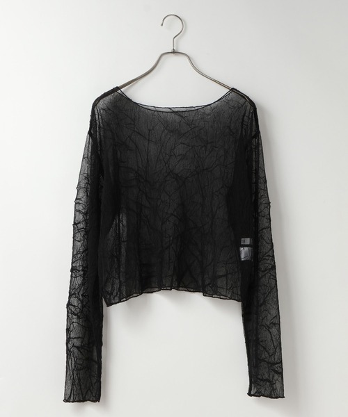 LOWRYS FARM（ローリーズファーム）の「シアープリーツＬＳ 661135（Tシャツ/カットソー・レディース・アイボリー/イエロー/ブラック・FREE）」の11枚目の写真