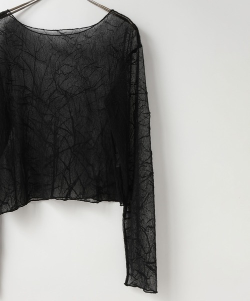 LOWRYS FARM（ローリーズファーム）の「シアープリーツＬＳ 661135（Tシャツ/カットソー・レディース・アイボリー/イエロー/ブラック・FREE）」の14枚目の写真