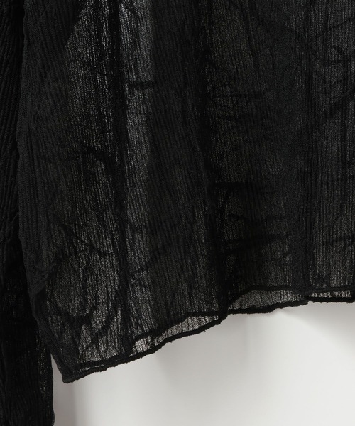 LOWRYS FARM（ローリーズファーム）の「シアープリーツＬＳ 661135（Tシャツ/カットソー・レディース・アイボリー/イエロー/ブラック・FREE）」の7枚目の写真