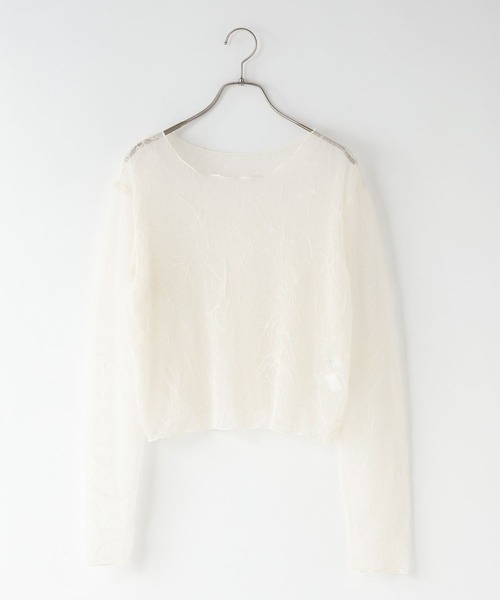 LOWRYS FARM（ローリーズファーム）の「シアープリーツＬＳ 661135（Tシャツ/カットソー・レディース・アイボリー/イエロー/ブラック・FREE）」の10枚目の写真