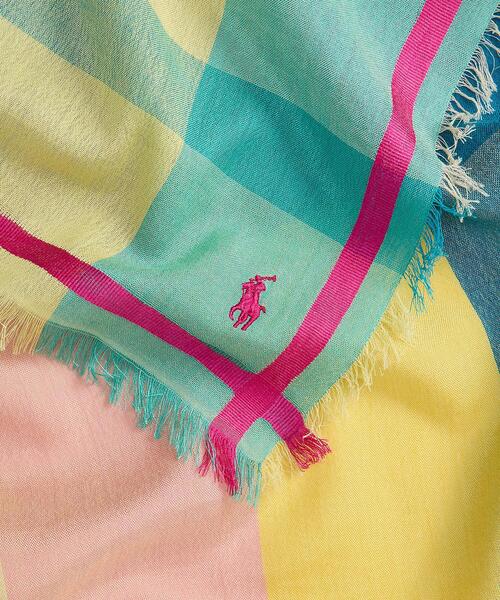 POLO RALPH LAUREN(ポロ ラルフ ローレン)の「チェック シルクコットン スカーフ(バンダナ/スカーフ・レディース・マルチ・ONE)」の4枚目の写真