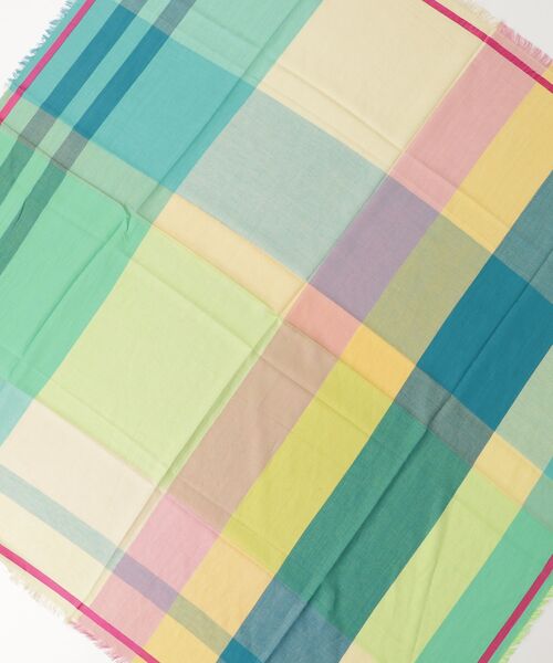 POLO RALPH LAUREN(ポロ ラルフ ローレン)の「チェック シルクコットン スカーフ(バンダナ/スカーフ・レディース・マルチ・ONE)」の2枚目の写真