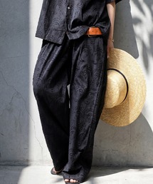 antiqua | 綿100 ドビー織り インド綿 ワイドパンツ(その他パンツ)