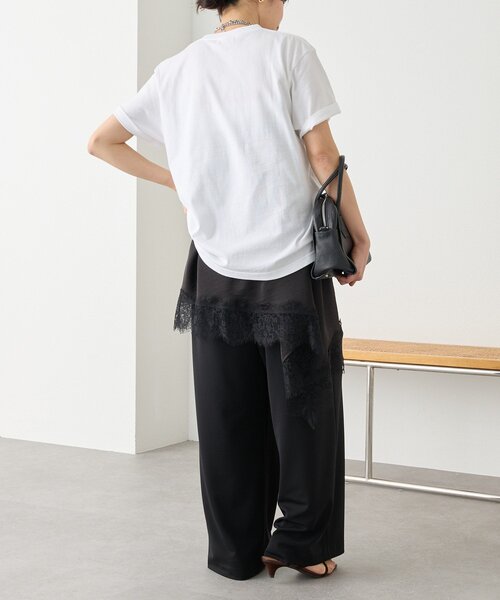 RIVE DROITE（リヴドロワ）の「【3サイス展開】ジャージータックワイドスラックス（その他パンツ・レディース・モカ/ブラック/ライトベージュ・38/36/34）」の14枚目の写真