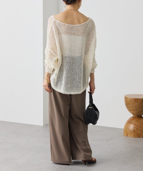 RIVE DROITE（リヴドロワ）の「予約【3サイス展開】ジャージータックワイドスラックス（その他パンツ・レディース・モカ/ブラック/ライトベージュ・38/36/34）」の13枚目の写真