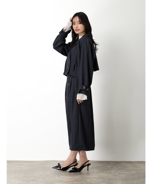 fifth(フィフス)の「【SETUP対応】ロングトレンチスカート(スカート・レディース・ベージュ/ネイビー・M)」の15枚目の写真