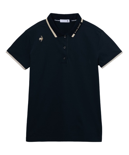 le coq sportif（ルコックスポルティフ）の「ルコックスポルティフ  ヘランカ半袖ポロシャツ（ポロシャツ・レディース・ホワイト/ネイビー・M/L/XL）」の8枚目の写真