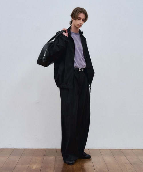 ajouter flow（アジューテフロー）の「【ajouter flow】synthetic leather boston bag（ボストンバッグ・メンズ・ブラック・FREE）」の10枚目の写真