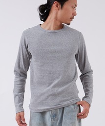 スパンテレコ クルーネック 長袖Tシャツ