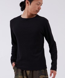 スパンテレコ クルーネック 長袖Tシャツ