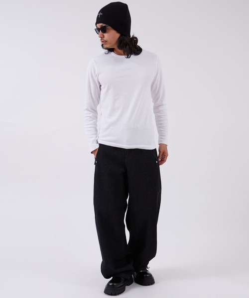 improves(インプローブス)の「スパンテレコ クルーネック 長袖Tシャツ(Tシャツ/カットソー・メンズ・ブラック/グレー/ホワイト・MEDIUM/LARGE/X-LARGE)」の7枚目の写真