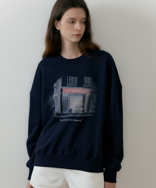 REORG（リオルグ）の「BATD SWEATSHIRTS NAVY（スウェット・レディース・その他・MEDIUM/LARGE）」の2枚目の写真