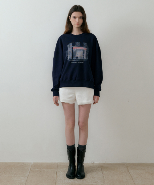 REORG（リオルグ）の「BATD SWEATSHIRTS NAVY（スウェット・レディース・その他・MEDIUM/LARGE）」の3枚目の写真