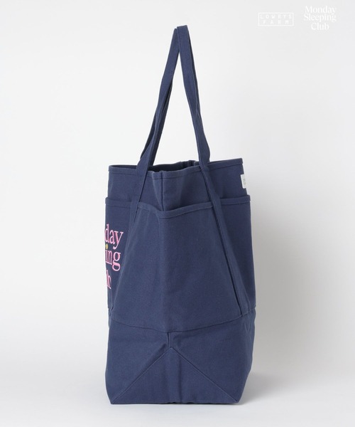 LOWRYS FARM(ローリーズファーム)の「Monday Sleeping Club トートバック 661516(トートバッグ・レディース・ホワイト/ネイビー・FREE)」の7枚目の写真