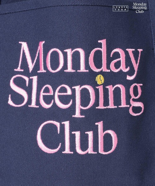 LOWRYS FARM(ローリーズファーム)の「Monday Sleeping Club トートバック 661516(トートバッグ・レディース・ホワイト/ネイビー・FREE)」の16枚目の写真