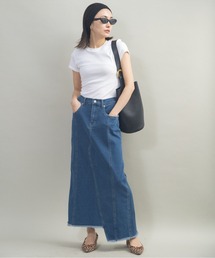 lodie（ロディ）の「デニムタイト イレギュラーロングスカート（デニムスカート）」