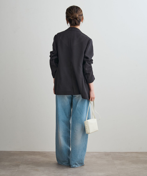 Noble（ノーブル）の「《追加・新色》ドンゴロスダブルジャケット（テーラードジャケット・レディース・ベージュ/チャコールグレー・38/36/34）」の13枚目の写真