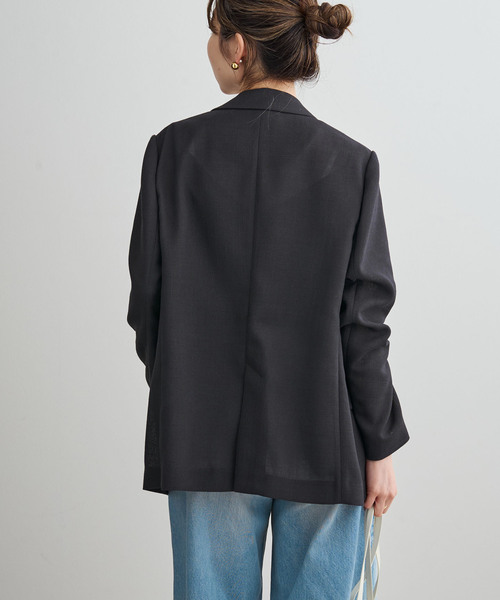 Noble（ノーブル）の「《追加・新色》ドンゴロスダブルジャケット（テーラードジャケット・レディース・ベージュ/チャコールグレー・38/36/34）」の16枚目の写真